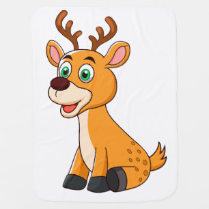 Cute Deer Baby Blanket