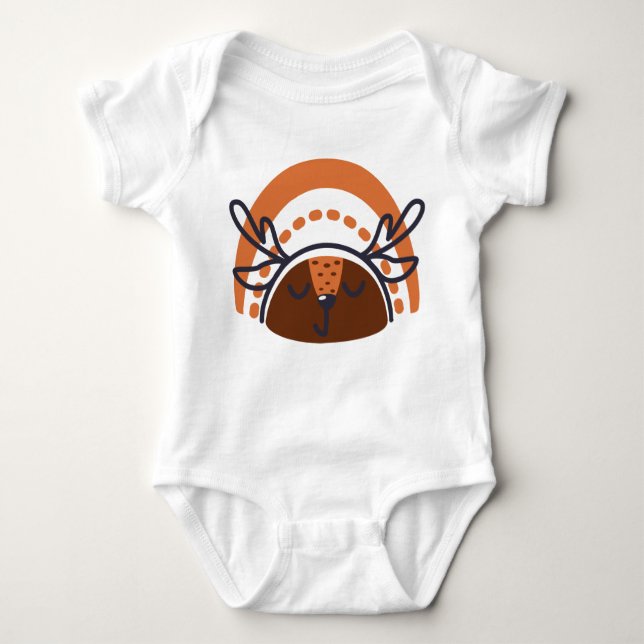 Cute Deer Baby Bodysuit Sleeper (Front)