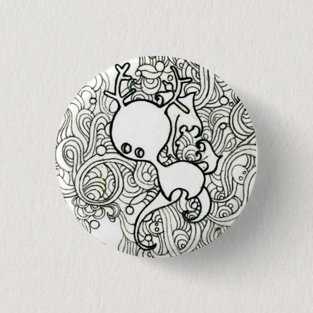 Cute deer button (Front)