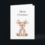 Cute Deer Christmas Card<br><div class="desc">Cute Deer Christmas</div>