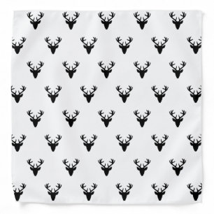 Cute Deer Head Antlers Pattern Traditional Costume Bandana