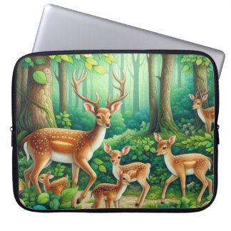 Cute deer lovers Country Laptop Sleeve