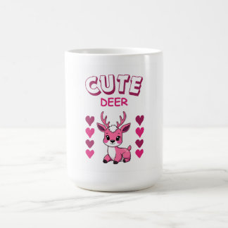 cute deer mug design 