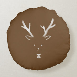 Cute deer round pillow