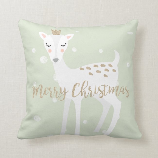 Cute Deer | Sage Green | Christmas