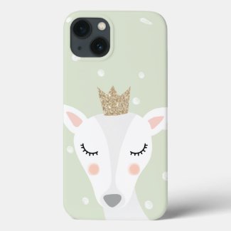Cute Deer | Sage Green | Winter