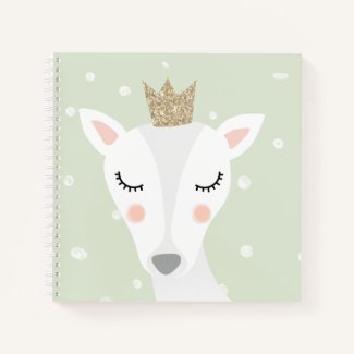 Cute Deer | Sage Green | Winter
