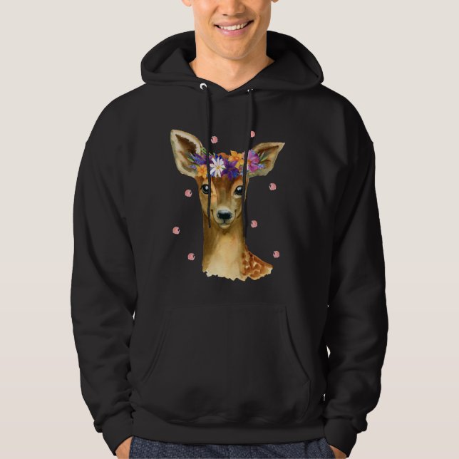 Cute Deer Shirt for Women Girl Fawn Deer Costume D (Front)
