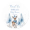 Cute deer Winter boys baby shower thank you favor