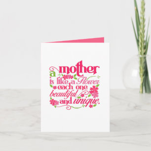 Cute definition Mother word art customizable  Holiday Card