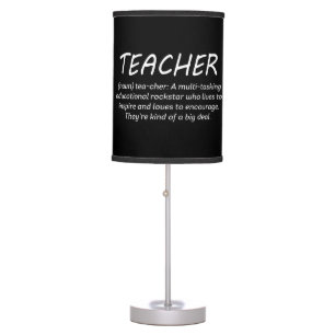 Cute definition Teacher word art Table Lamp