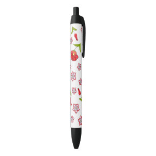 Cute Delicate red flowers pattern Pen