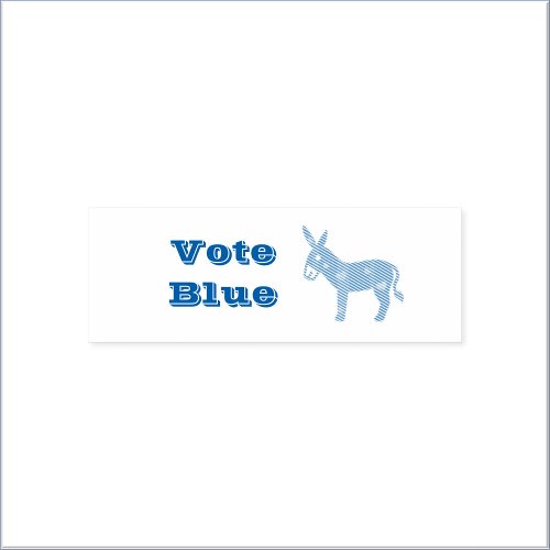 Cute Democratic Donkey  Hearts VOTE BLUE  Self_inking Stamp