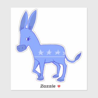 Cute Democratic Party Donkey Sticker