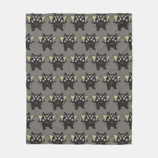 Cute Demon Character - Kawaii Monster Kids Fleece Blanket