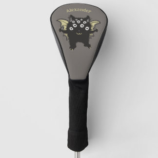 Cute Demon Character - Kawaii Monster Kids Name Golf Head Cover