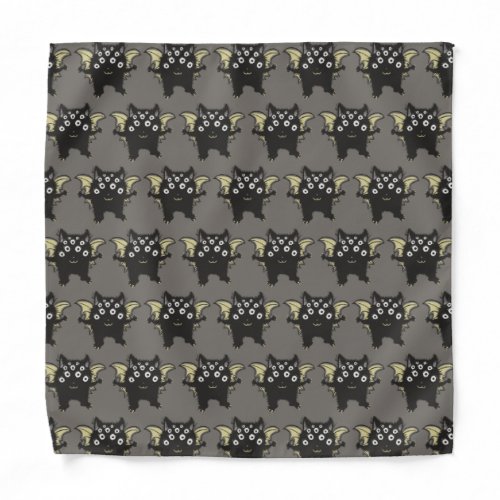 Cute Demon Character - Many Eyes Kawaii Monster Bandana