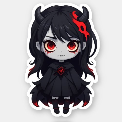 Cute Demon Monster Girl Sticker