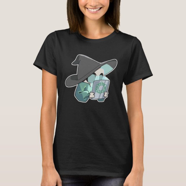 Cute Demonic Tablet Witch Creepy Guy T-Shirt (Front)