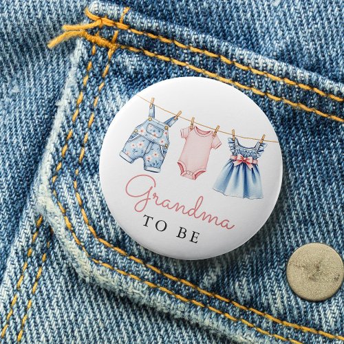 Cute Denim Blue Jean Girl Grandma To Be