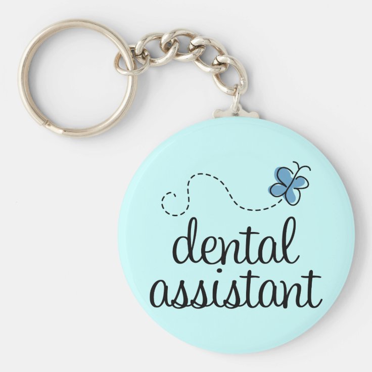 Cute Dental Assistant Keychain Zazzle