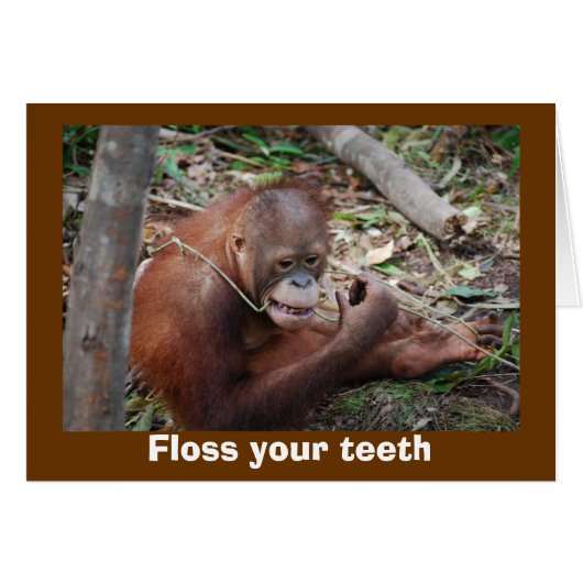 Cute Dental Health Advice for Teeth Cards (Front Horizontal)