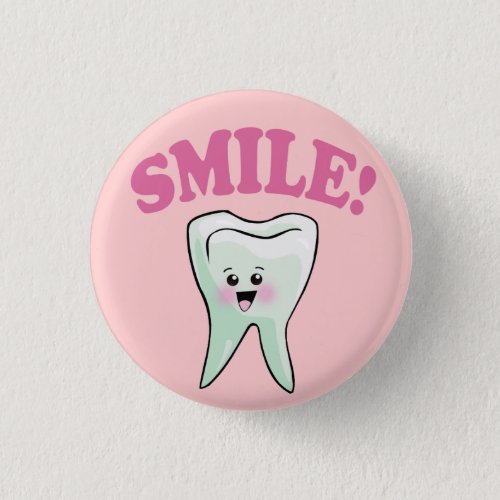 Cute Dental Hygienist Button