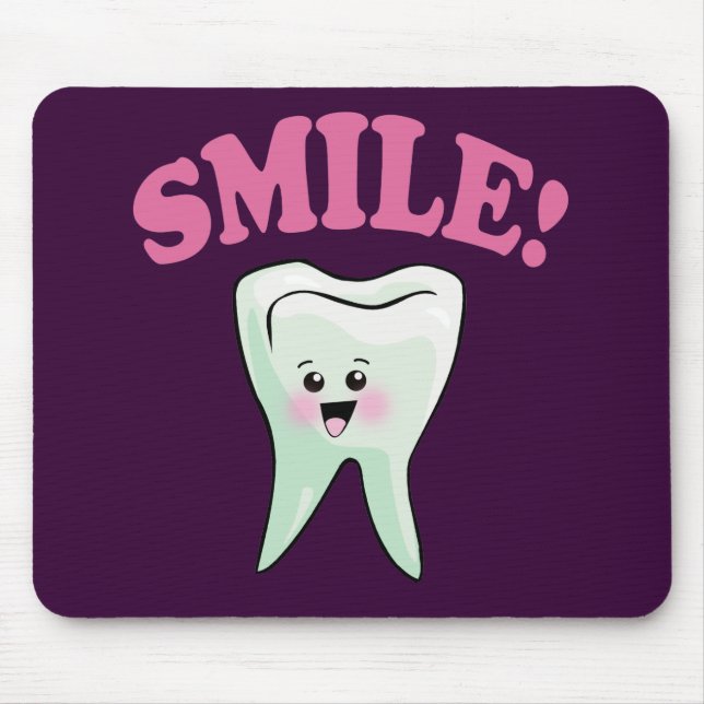 Cute Dental Hygienist Mouse Pad (Front)