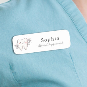 Cute Dental Hygienist Name Tag