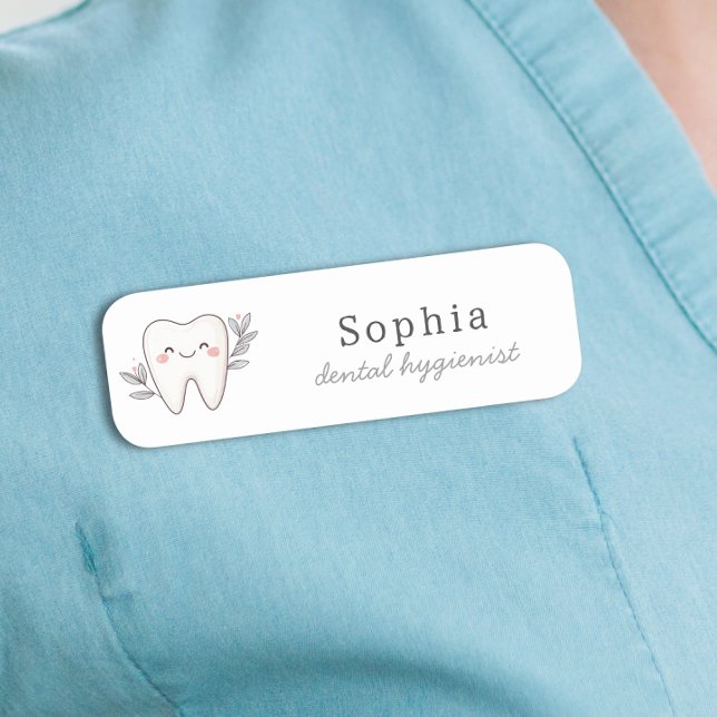 Cute Dental Hygienist Name Tag (Creator Uploaded)
