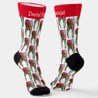Cute Dental Hygienist Tooth Socks