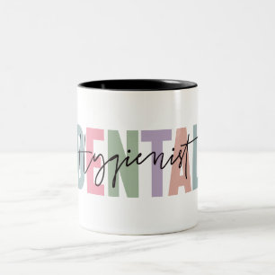 Cute Dental Hygienist Two-Tone Coffee Mug