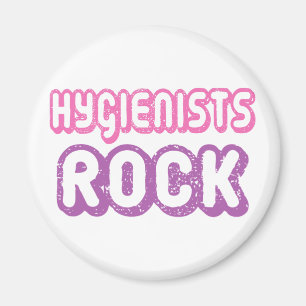 Cute Dental Hygienists Rock Magnet