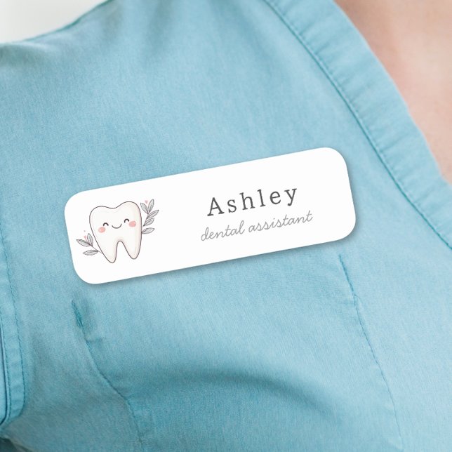 Cute Dental Office Employee Name Tag (Creator Uploaded)