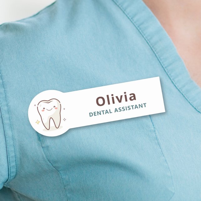 Cute Dental Office Staff Name Tag (Creator Uploaded)