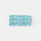 Cute Dental Pattern Adult Cloth Face Mask (Front, Folded)