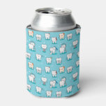 Cute Dental Pattern Can Cooler