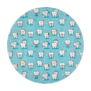Cute Dental Pattern Cutting Board