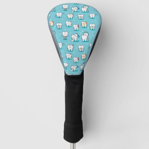 Cute Dental Pattern Golf Head Cover