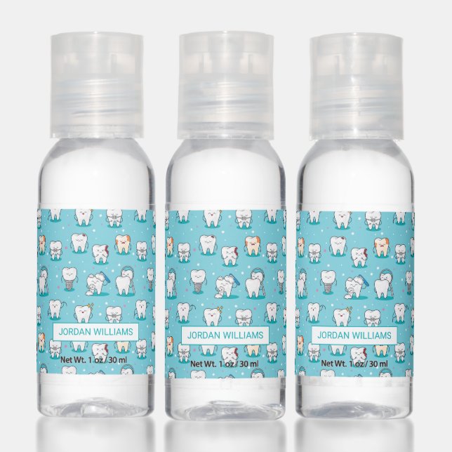 Cute Dental Pattern Hand Sanitizer (Set)