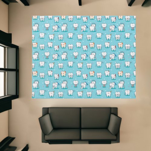 Cute Dental Pattern Rug