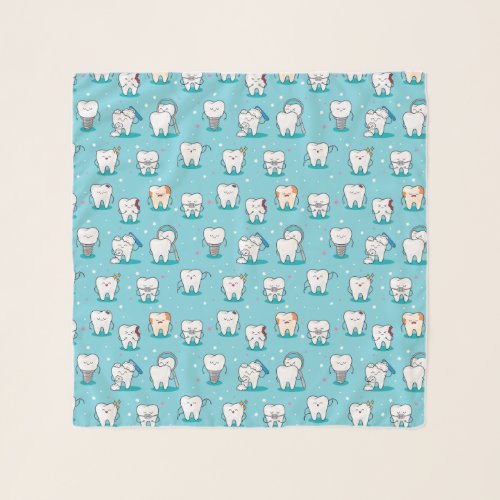 Cute Dental Pattern Scarf