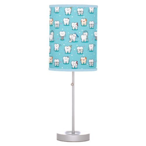 Cute Dental Pattern Table Lamp