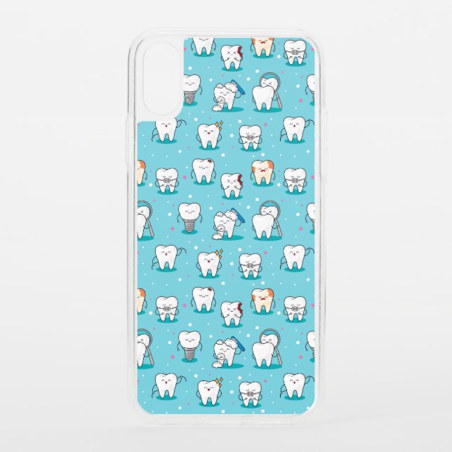 Cute Dental Pattern Uncommon iPhone Case (Back)