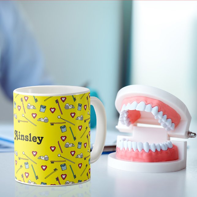 Cute Dental Personalized Coffee Mug (Creator Uploaded)
