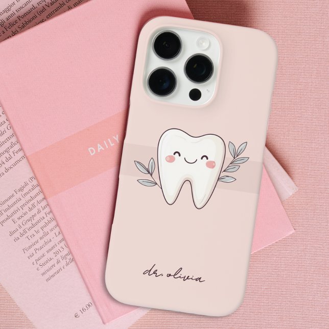 Cute Dental Pink Personalized Case-Mate iPhone Case (Creator Uploaded)