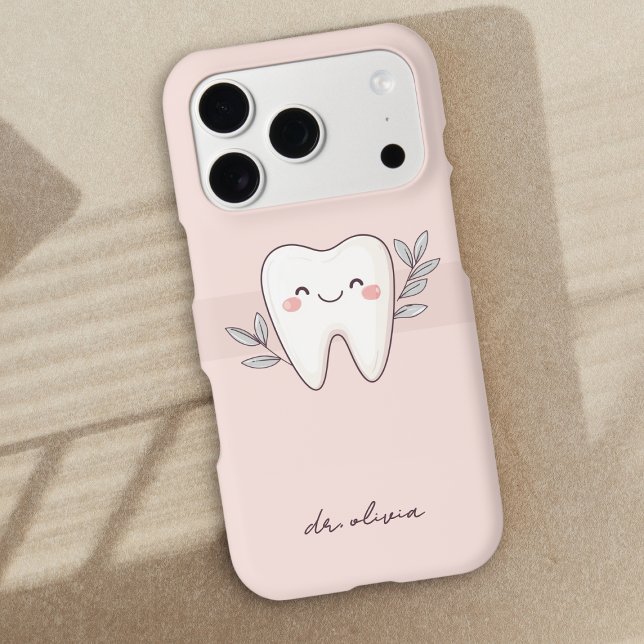 Cute Dental Pink Personalized Case-Mate iPhone Case (Creator Uploaded)