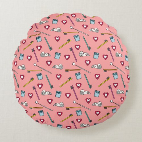 Cute Dental Round Pillow