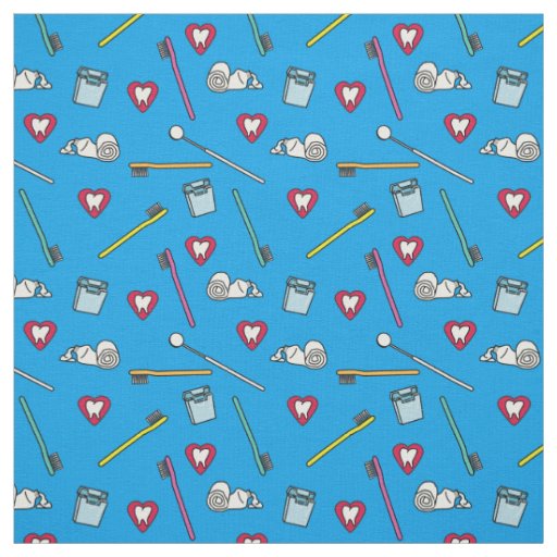 Cute Dental Supplies Fabric