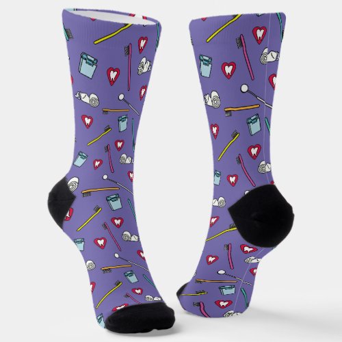 Cute Dental Tools Socks